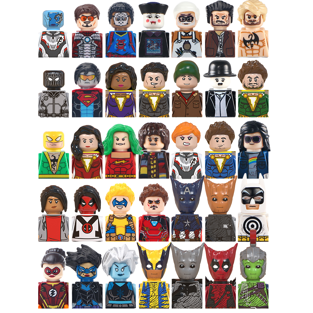 Special Offer Super Heroes DIY ABS Plastic 1:8 Scale Spider-Man Minifigs Building Blocks Sets Creative Toy for Kids