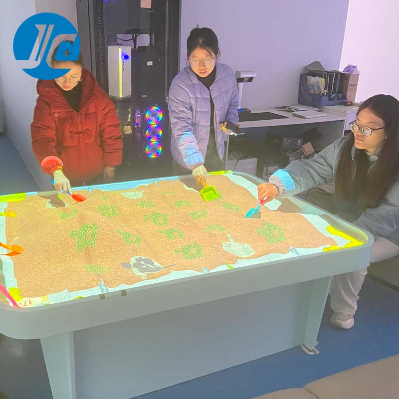 Sand Table Interactive Projection Game AR Sandbox For Kids STEM Learning Interactive Playground Projection