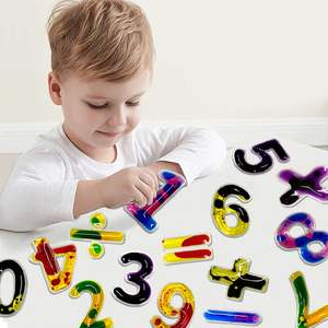 0123 Set Learning Educational Sensory Toys Kids Math Numbers Squeeze Montessori Toys for Classroom Preschool Toddlers