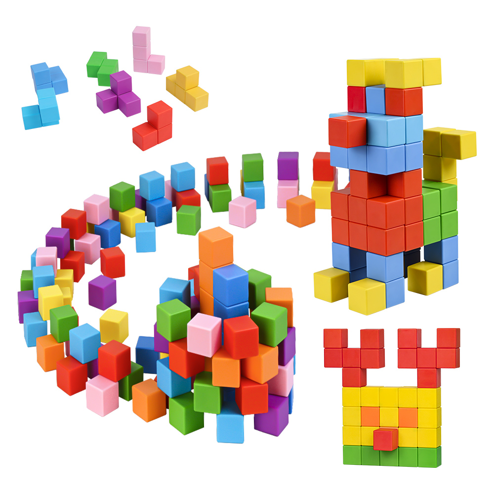 Magnetic Blocks For Toddlers Creative Learning Kids Toys Montessori Sensory Magnetic Cubes Toys For Preschool Education