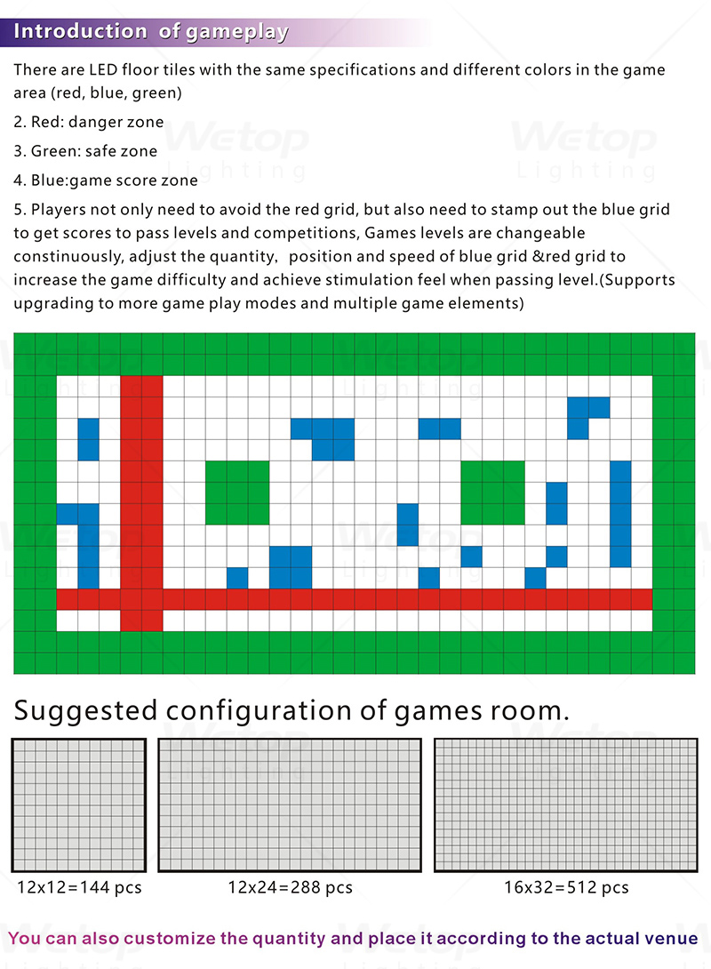 Active Game Led Floor Installation