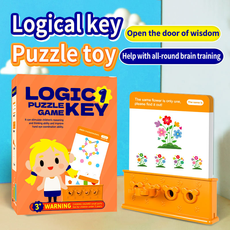 Wholesale Fun Montessori Toys Kids Educational Logic Key Puzzle Game for Enlightening Toddlers' Thinking and Intelligence