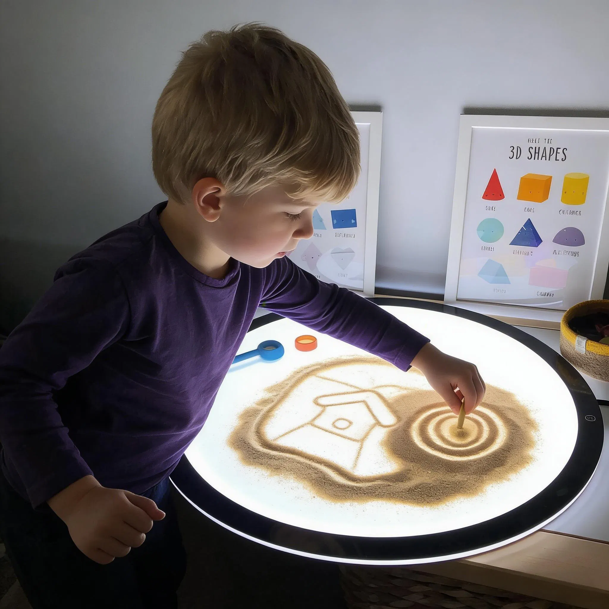 Wholesale Kids Sensory Play Light Box Montessori Toys LED Light Board
