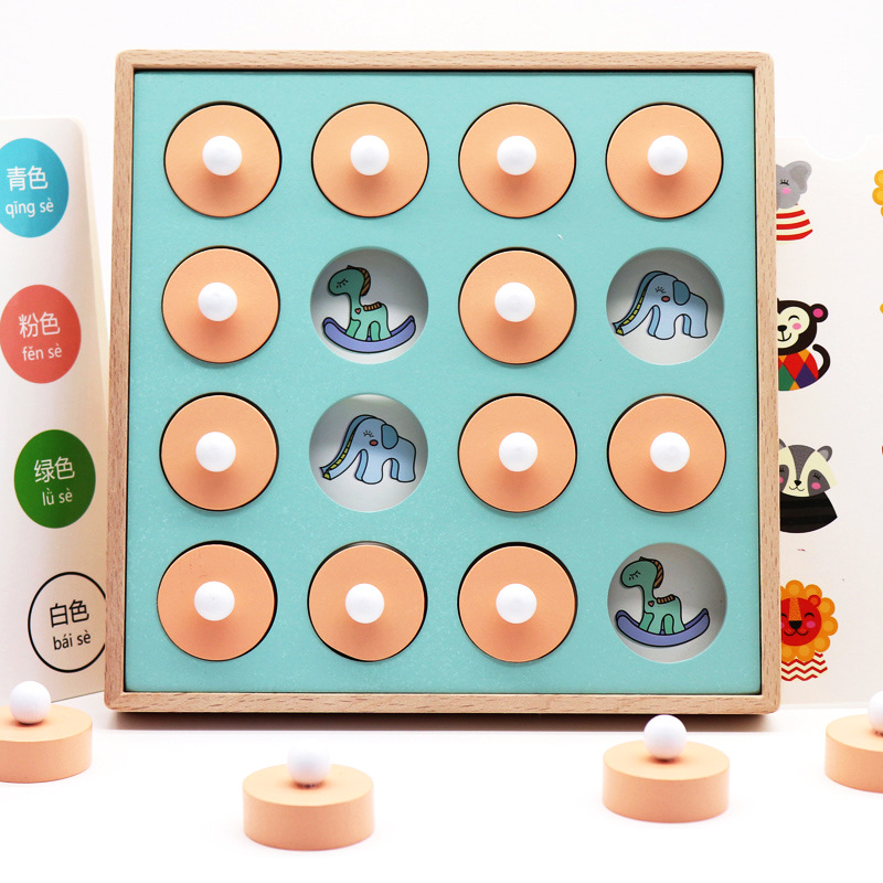Children Early Educational Development Color Cognitive Skill Memory Chess Toys