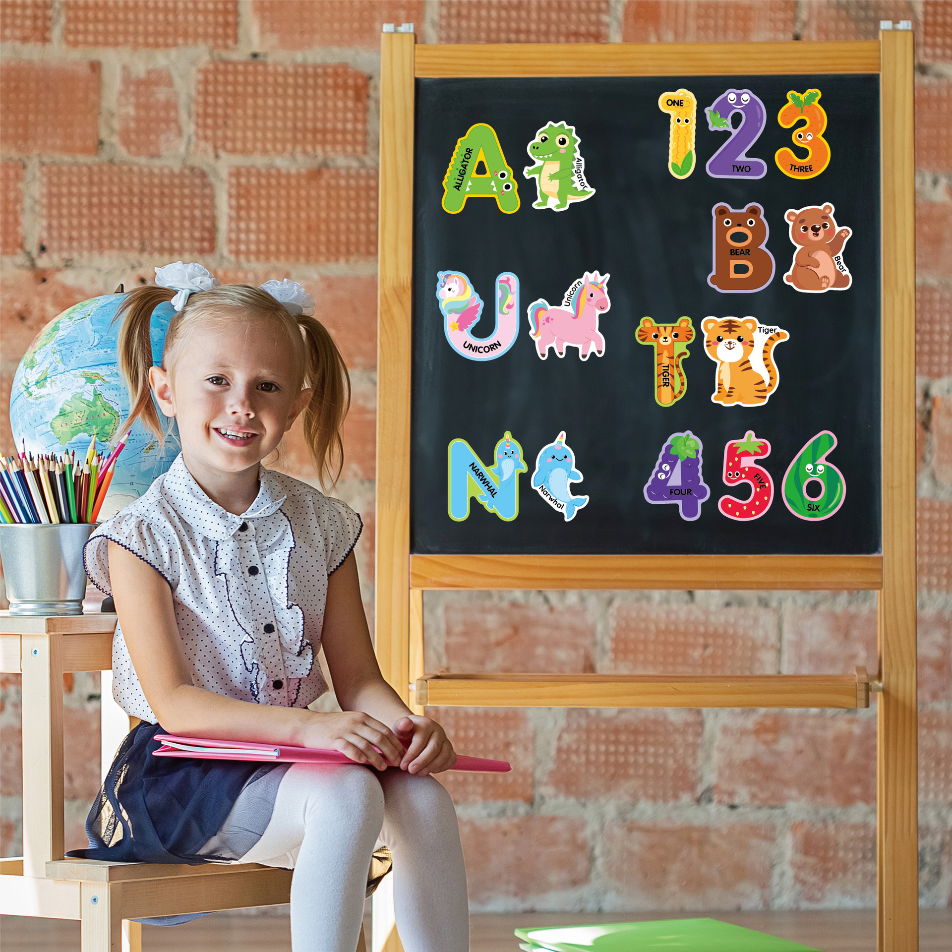 Classroom Teaching Aid, Reusable Magnetic Puzzle &amp; Drawing Board 51-100 Pc Customizable for Kids Learning Ages 5-7