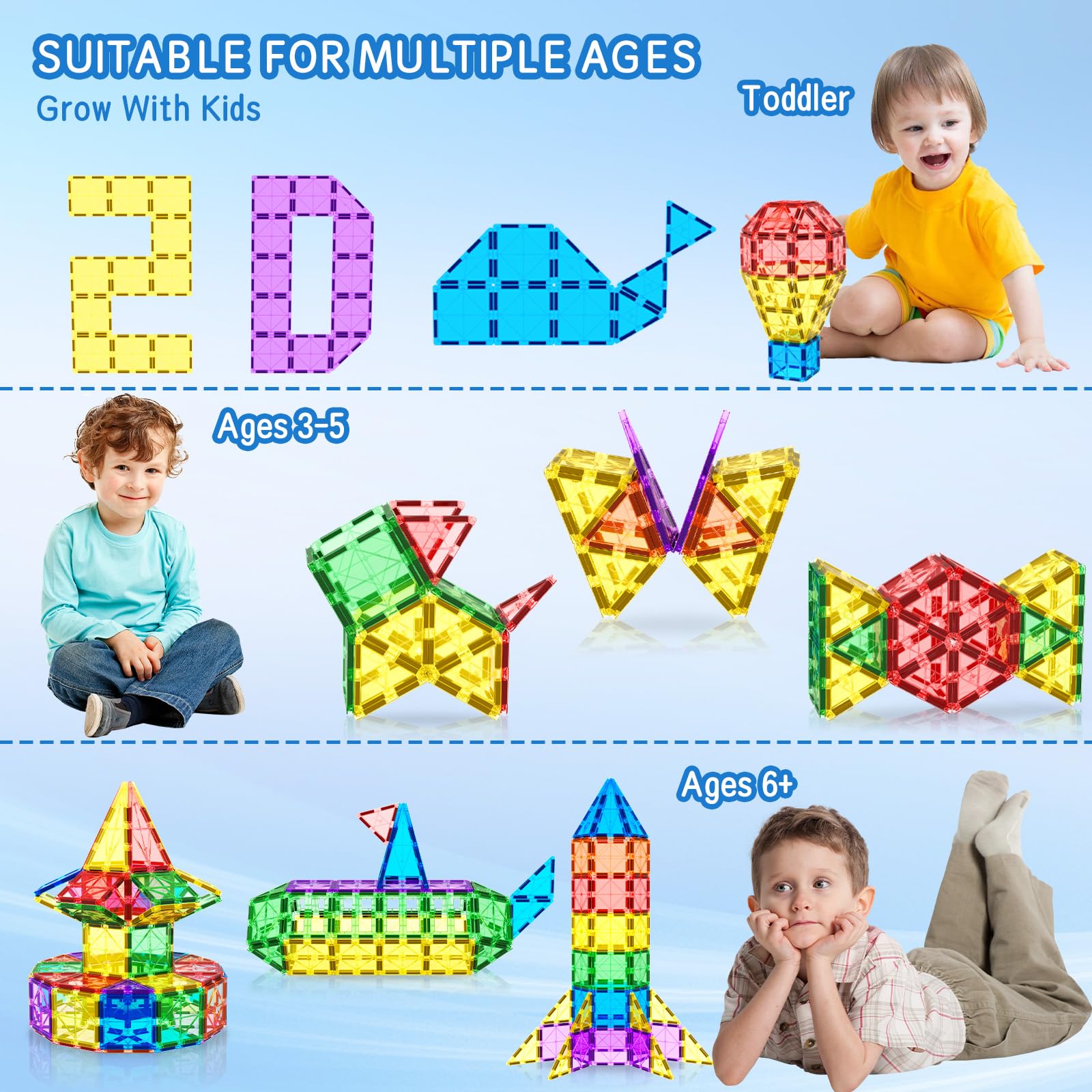 20pcs Cheap High Quality Children Educational Toys 3d Magnetic Building Blocks Tiles Toy Sets