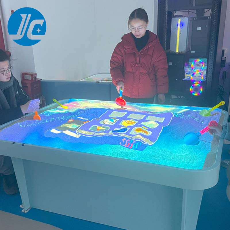 Sand Table Interactive Projection Game AR Sandbox For Kids STEM Learning Interactive Playground Projection