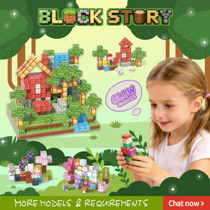 100PCS Flame-themed Magnetic Blocks Children's DIY Toy Set Gift for Boys and Girls Intelligent Building Set for Kids