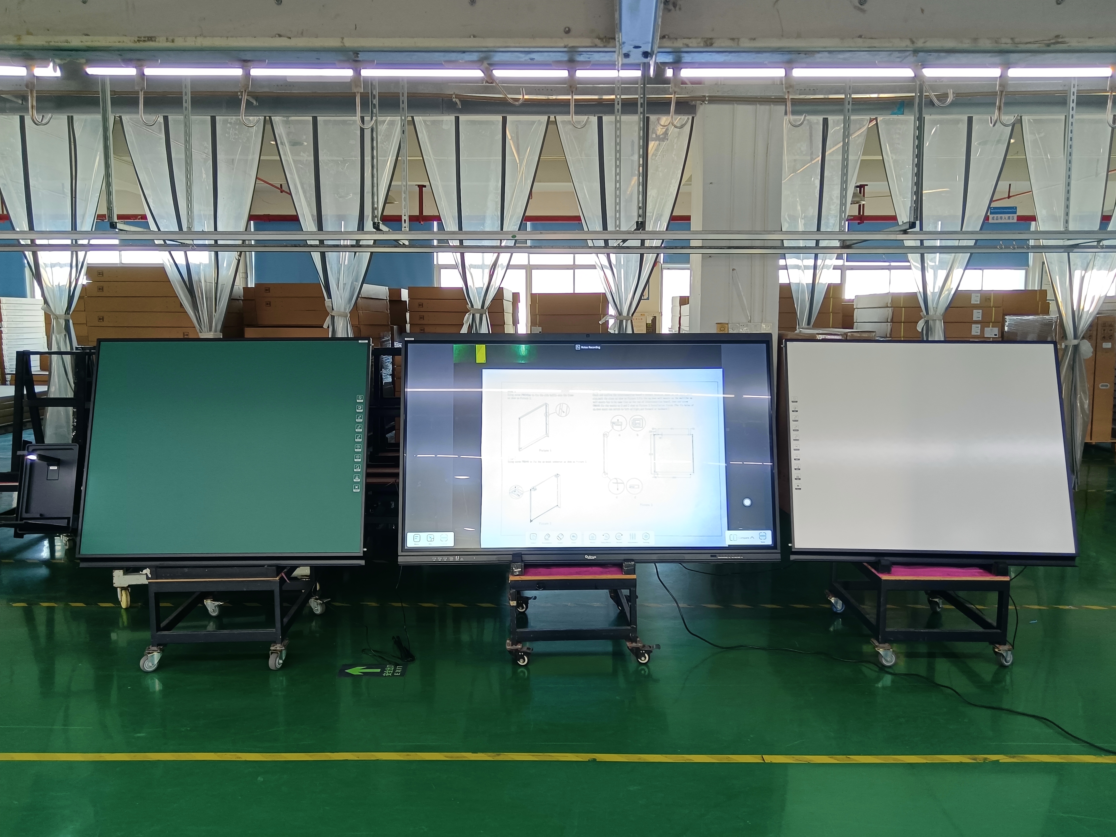 High Quality Magnetic Green Board With Aluminum Frame School-grade Chalkboard Featuring Mdf Material Educational Equipment