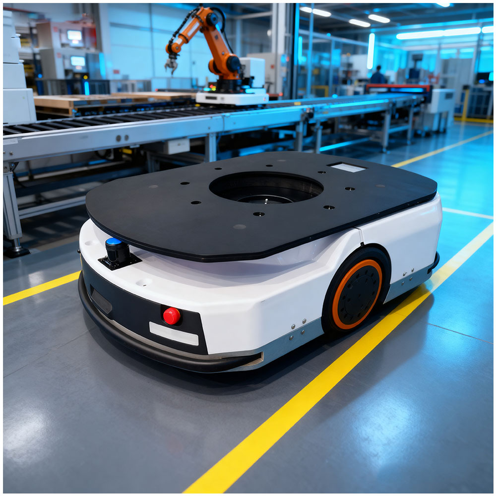 TZBOT Auto Guidance Trackless QR Code Autonomous Mobile Robot Warehouse Unmanned Agv Amr System With Shelf Lifting Mechanism