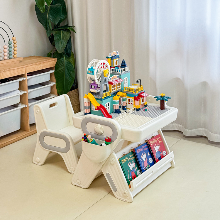 Multi Play Sand Water Building Blocks Table Toys Toddler Drawing Graffiti Table And Chair Kids Activity Table Set