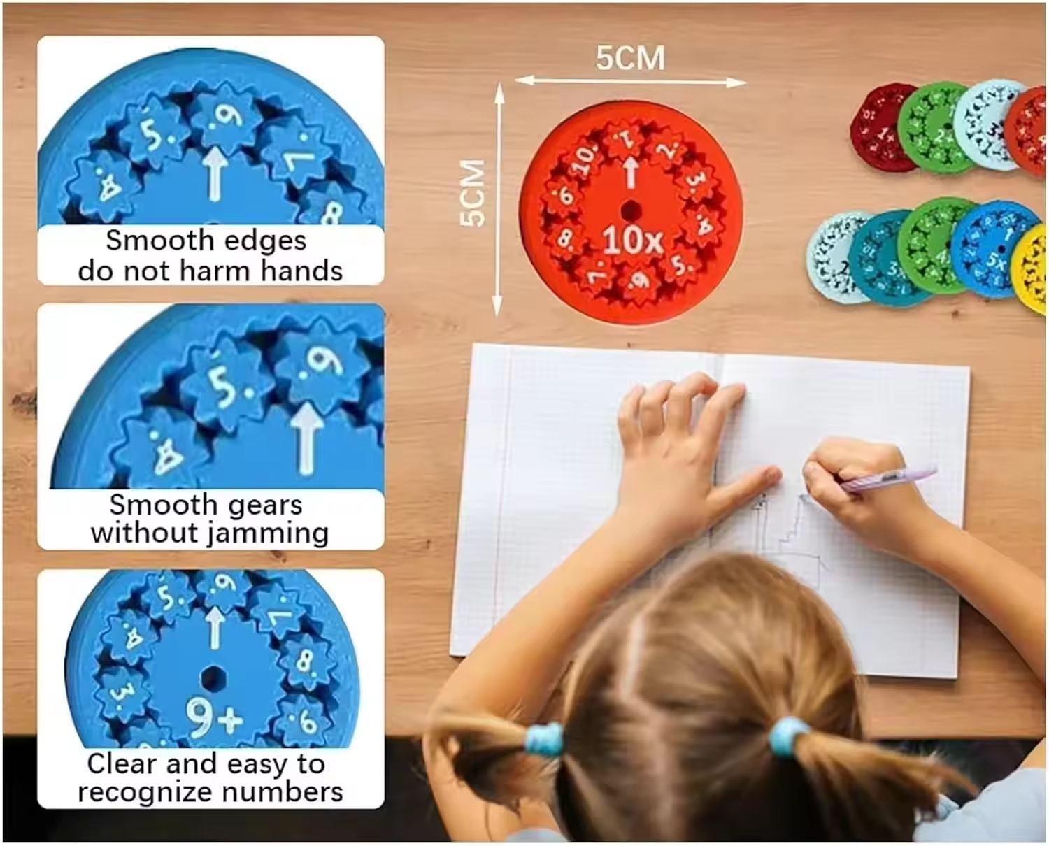 Math Fidget Spinner Learning Toy