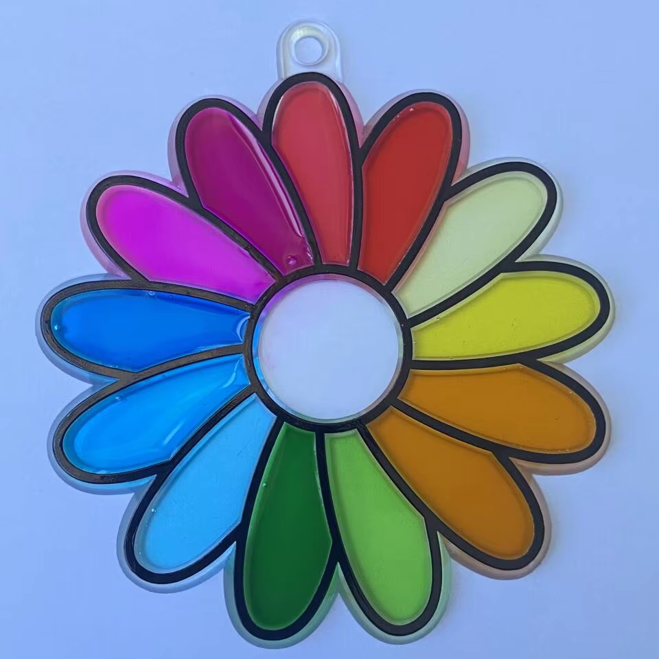 Custom Mold Production Available for Princess Window Art Suncatcher Kit Plastic Drawing Toys for Kids Arts and Crafts