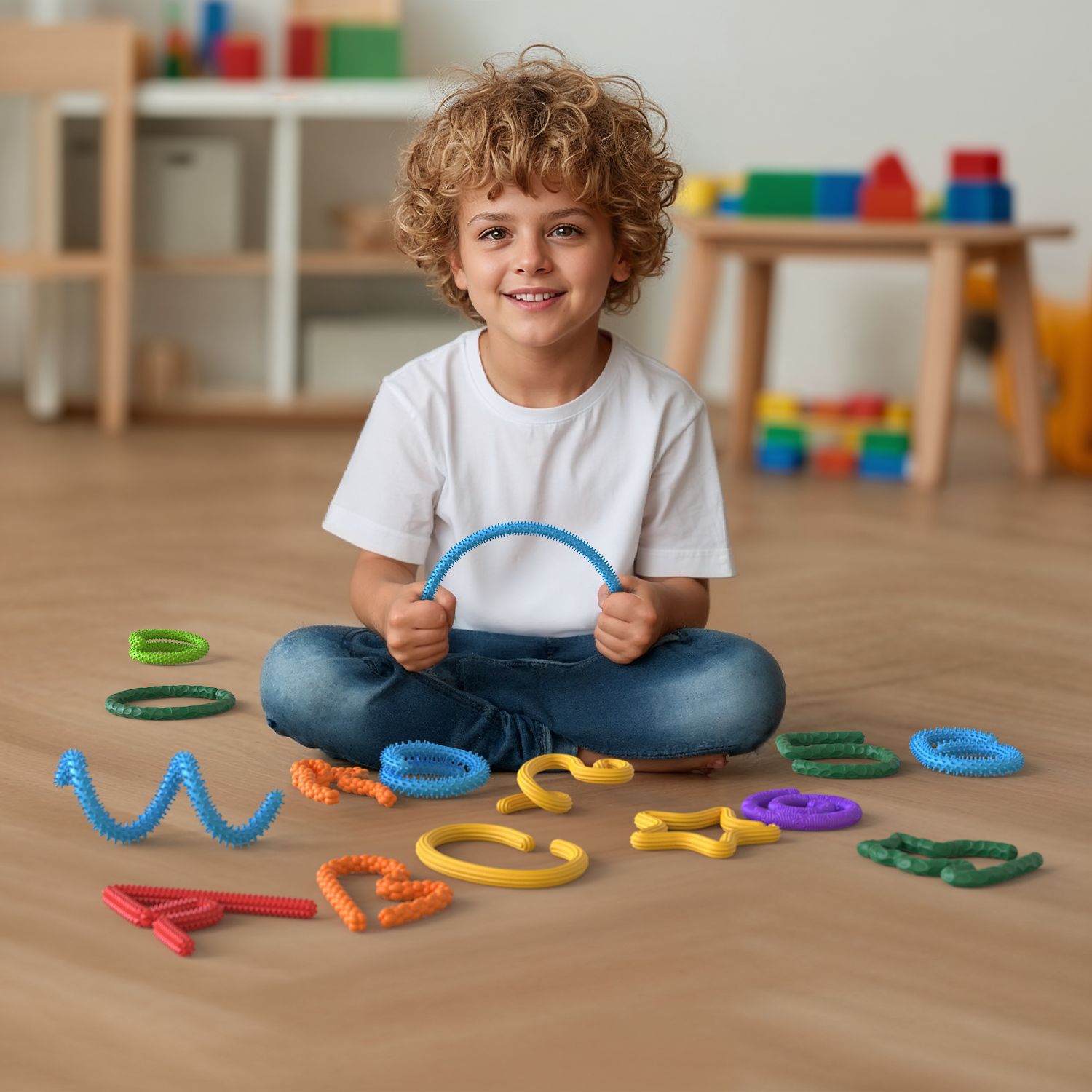 Spinning Toy Hot-selling Silicone Sensory Twisty Strips Sticks Fidget Toys for Children Educational Stress Relief