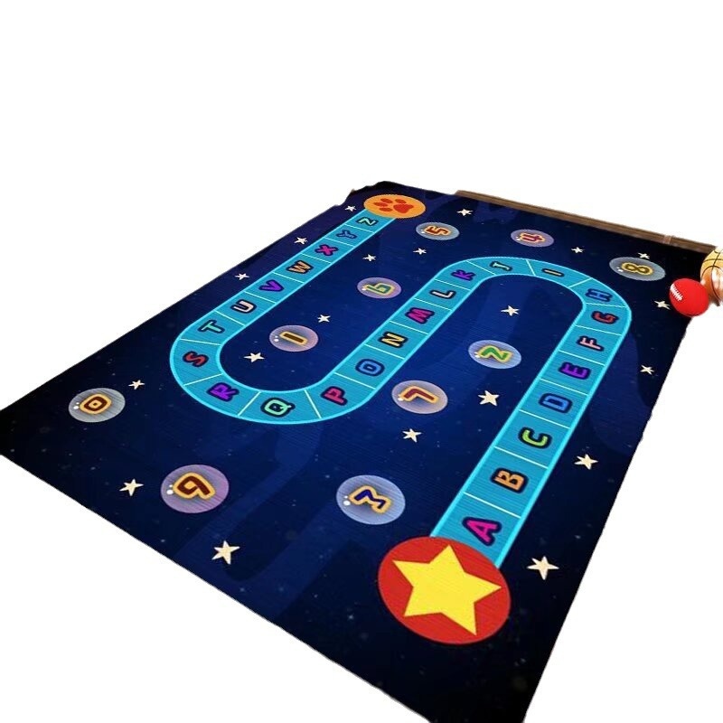 Cross-Border Children's Traffic Map Game Floor Mat Parking Lot House Play Road Early Education Eco Friendly Polyester