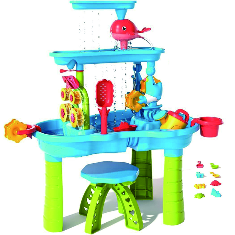 Summer Outdoor Playing Toy Water Table for Kids Children Beach Table Toy with Full Accessories