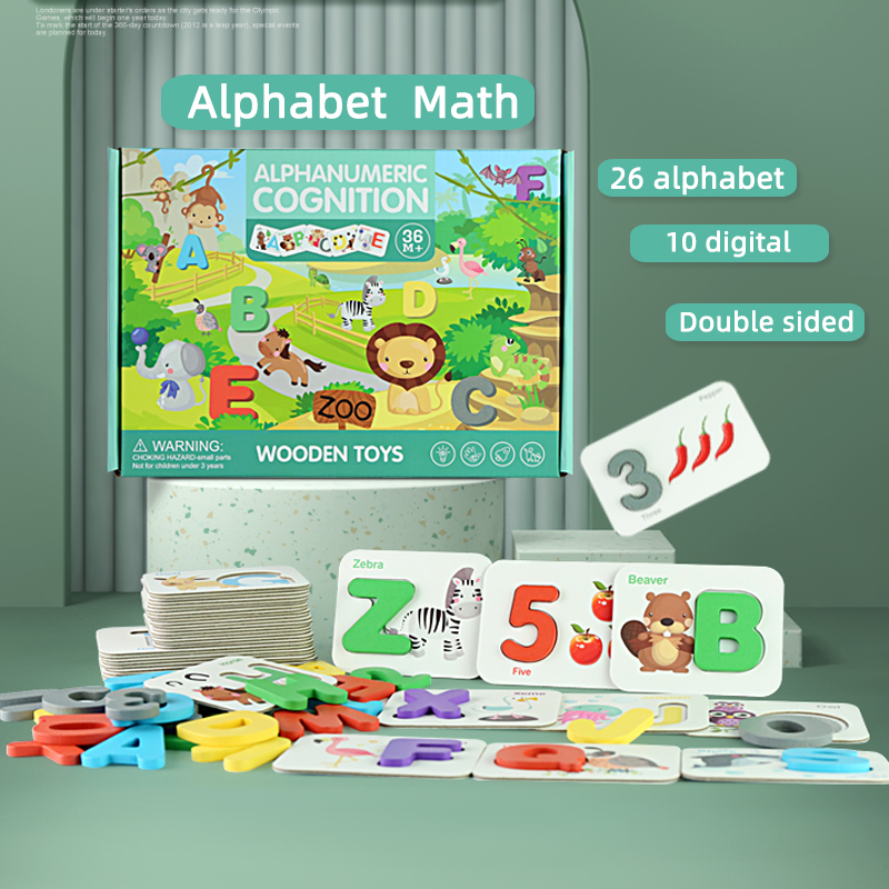 Popular Hot Selling Digital Letter Cognitive Learning Card Montessori Kids Toys High Quality Early Education Educational Toys