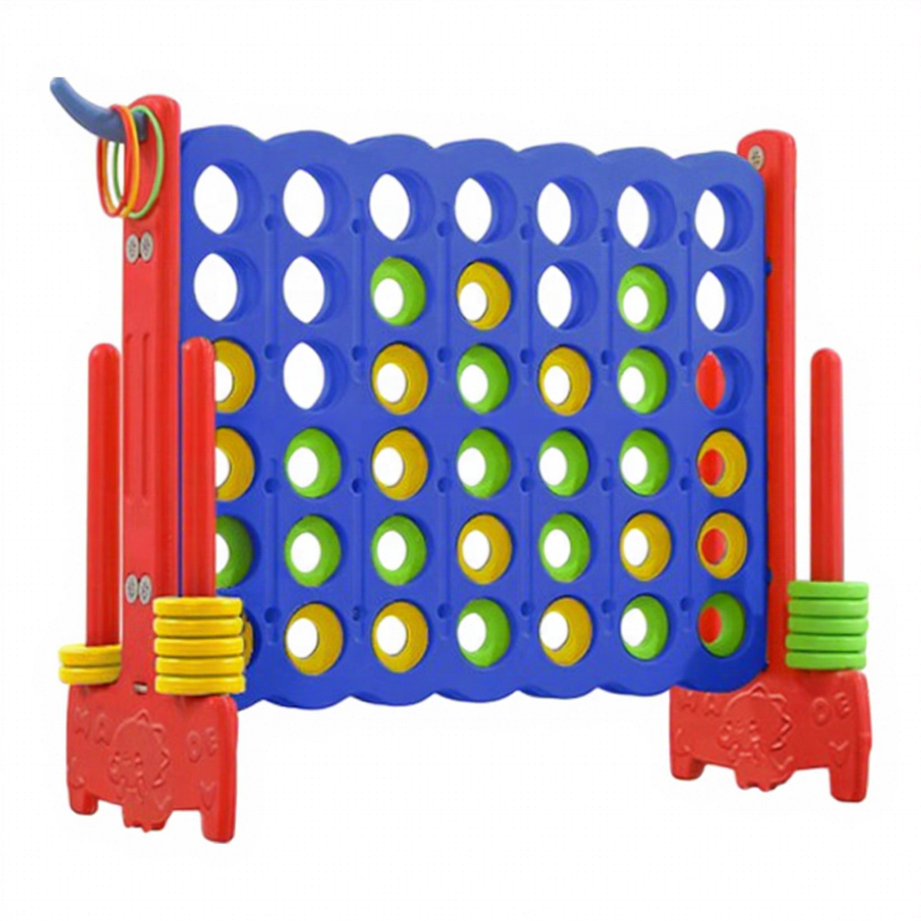 Interactive Activity Garden Kids Giant Connect 4 Game For 4-in-a-row Jumbo Outdoor For Outdoor Indoor Play Carnival Game