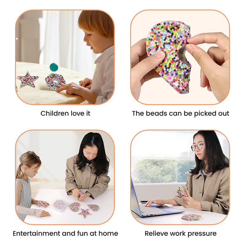 Stress Relief Interactive Calming Skin Picking Fidget Toys, Sensory Picking Pad for Anxiety, DIY Making Relaxing Picky Party Pad for Kids&Adults