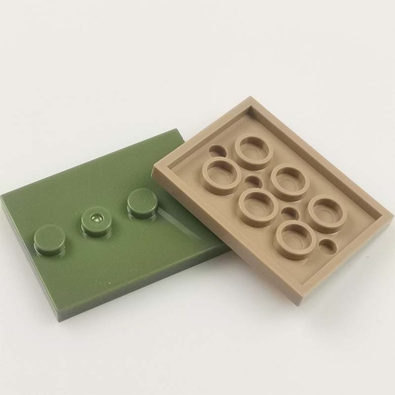 MOC Bricks 3x4 Dots Baseplate 1KG Plastic Multi-Color Building Brick Toys Small Particle Compatible Model Toy for Kids Boys