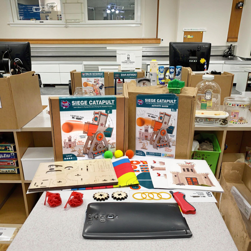 Assembly DIY 3D Puzzle Wooden Stem Puzzle Toys School Science Experiment Kits Toy Stem Kit Science Engineering Toys for Kids