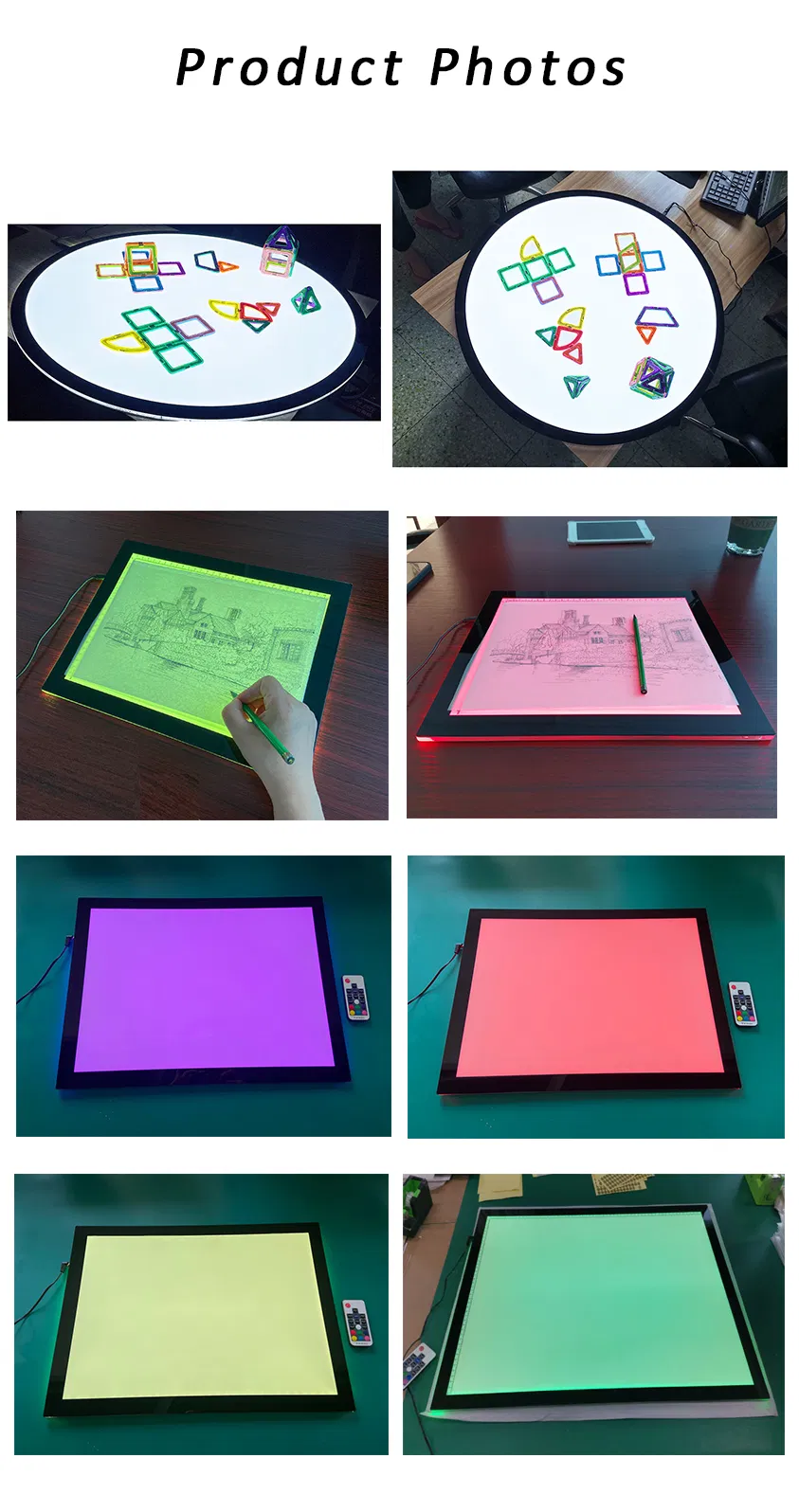 Kids Educational Learning Toys Sensory Play Light Panel Montessori Toy