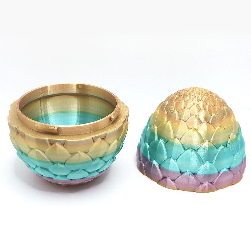 Professional Custom Multi-Color Dragon Egg 3D Toy PLA FDM 3D Printing Chinese Articulated Dragon Eggs