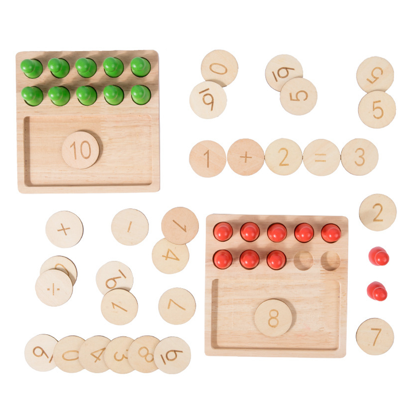 Wholesale Math Counting Wooden Montessori Toys Early Educational Toys for Kids