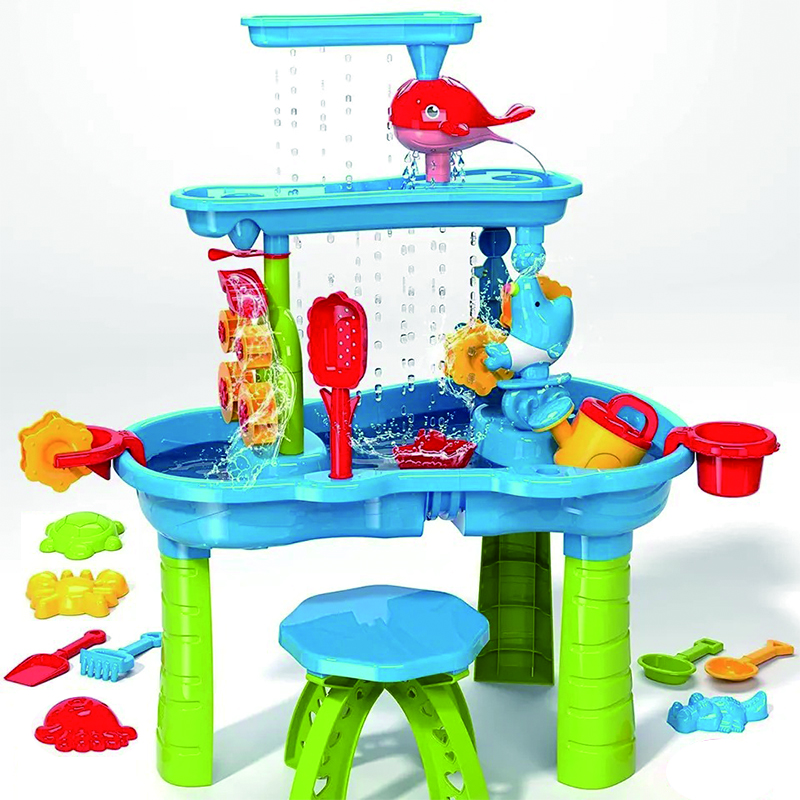 Summer Outdoor Playing Toy Water Table for Kids Children Beach Table Toy with Full Accessories