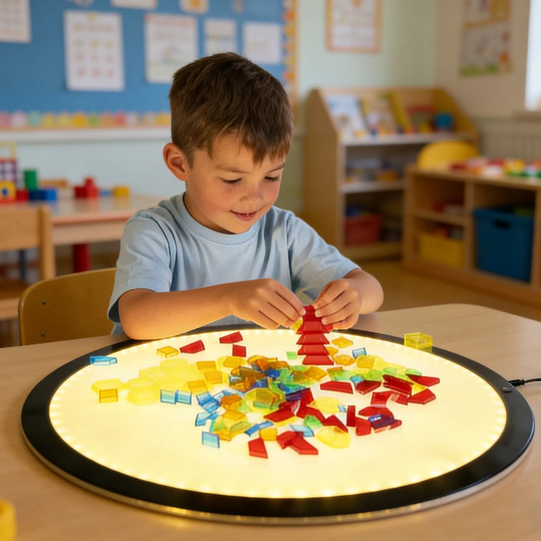 Wholesale Kids Sensory Play Light Box Montessori Toys LED Light Board