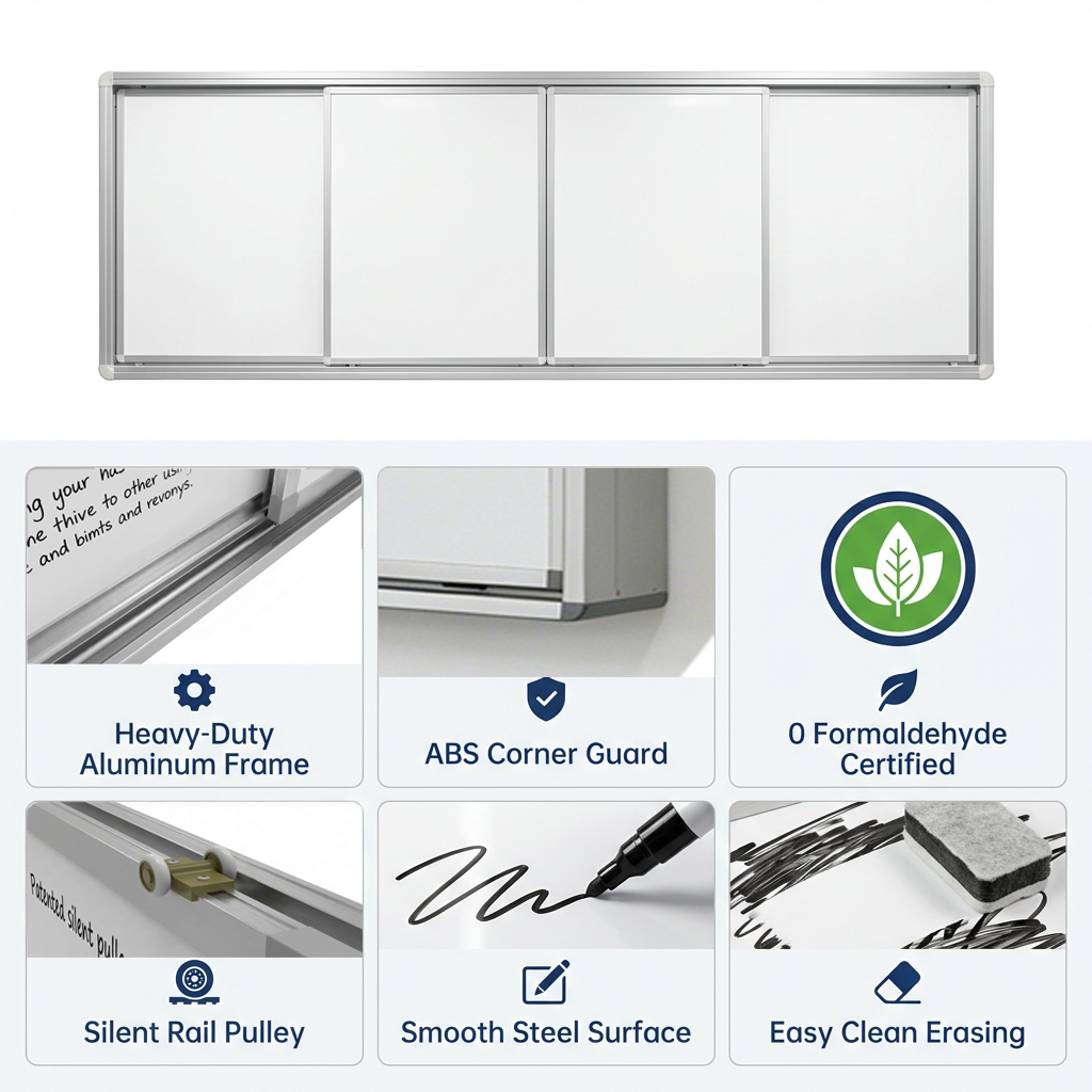 Customized Wholesale Magnetic Whiteboard Manufacturer Low Price Dry Erase Surface for Teacher Classroom School Training
