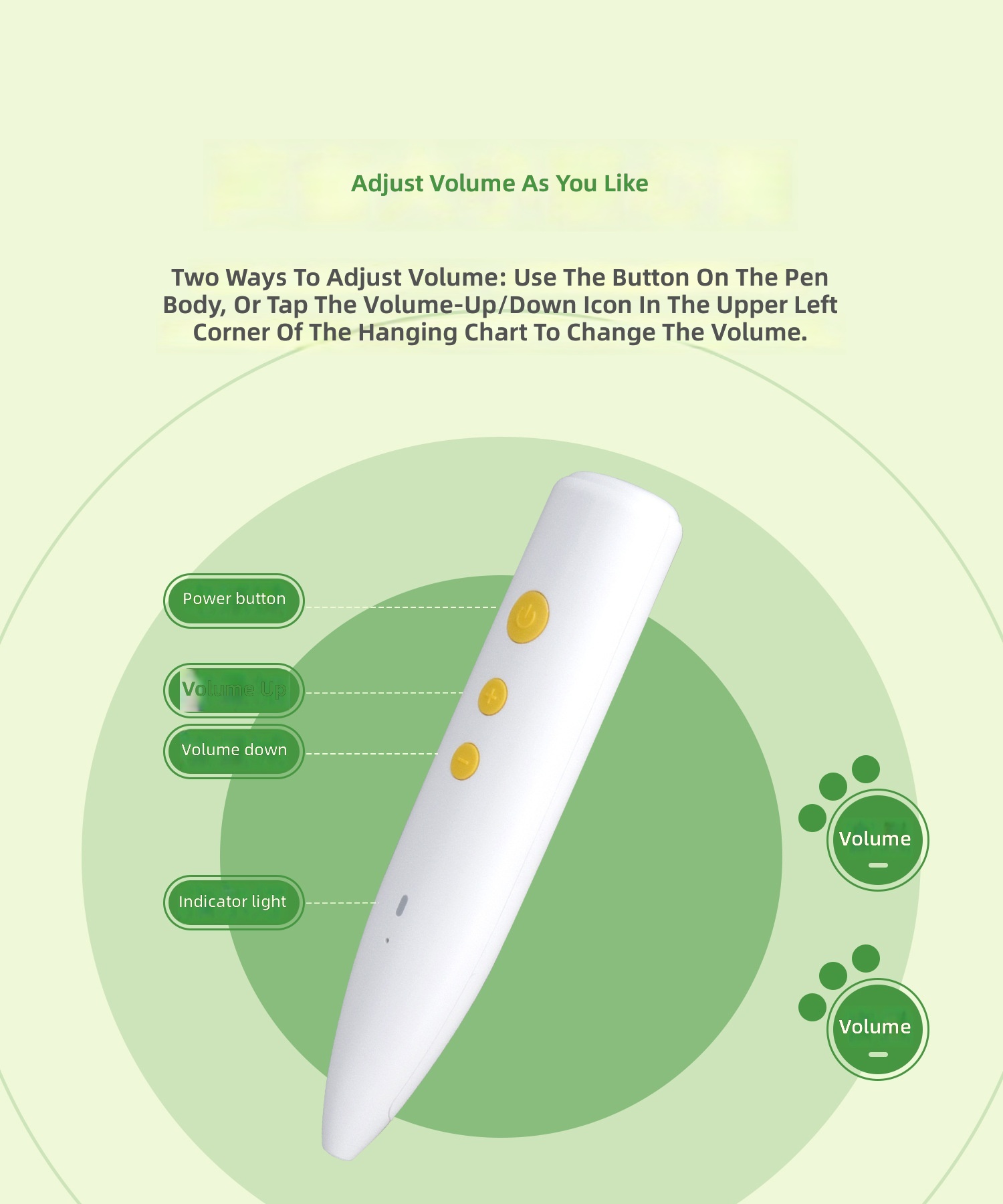 Children's Baby Point Reading Pen Audio Wall Chart Learning Educational Toy for Early Childhood Education Plastic Multi-function