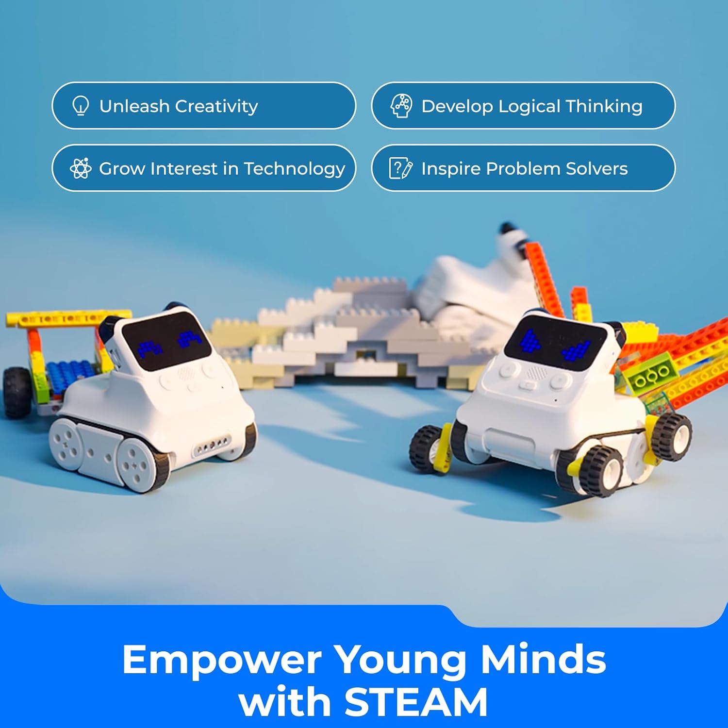 Makeblock Codey Rocky Interactive Emo Robot Coding for Kids STEM Toys Support Scratch Python Programming Smart Robotics for Kids