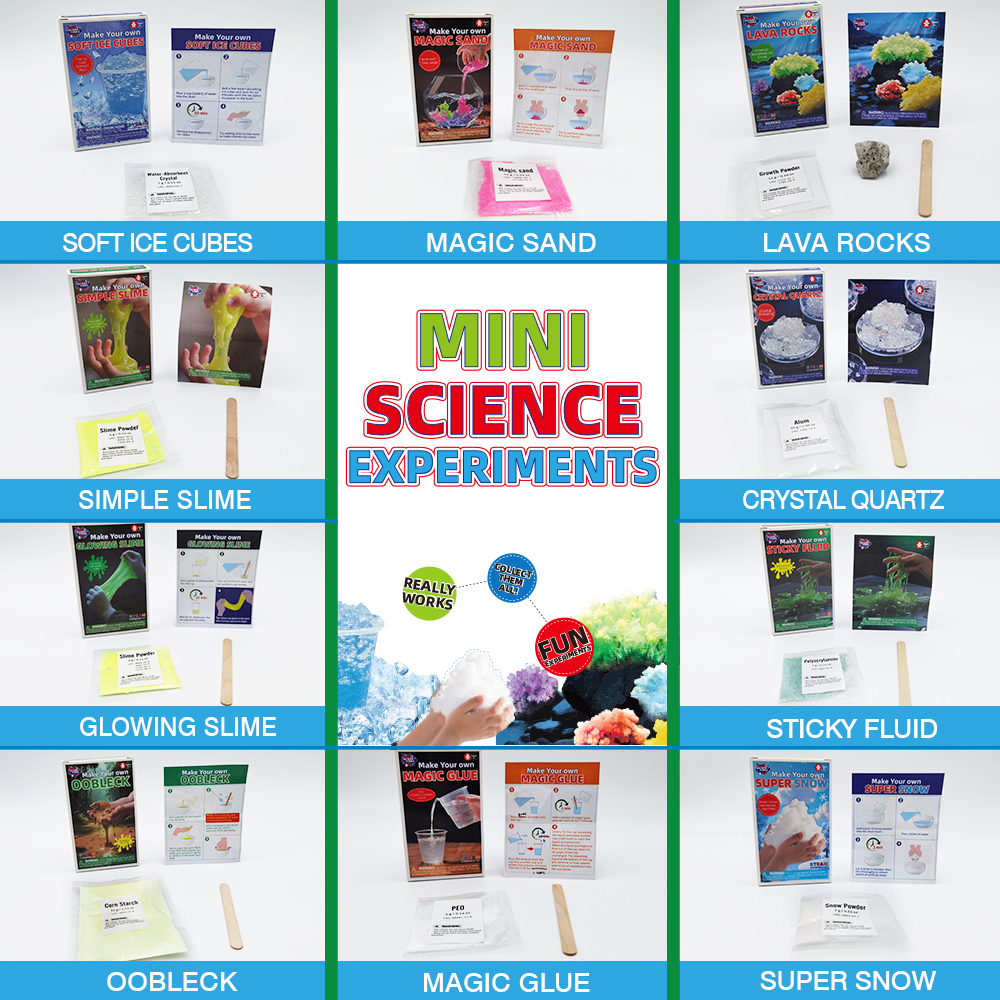 Pocket Science 10-Piece Experimental Kits Science Kits For Kids Educational Scientific Toys Gifts