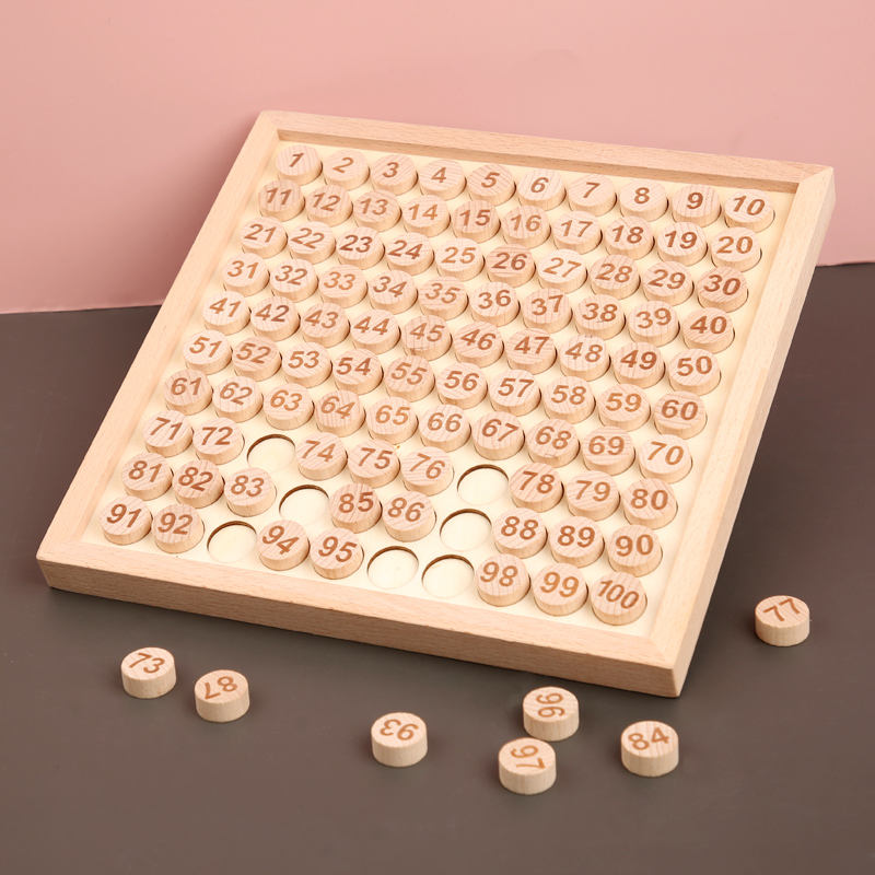 Children's Wooden Sudoku Chess Board Digital Maze Logical Thinking Educational Puzzle Toy Set for Adults Kids in Math Subject