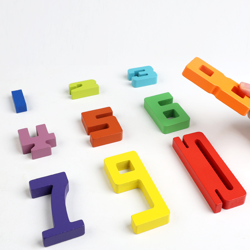 Children's Digital Building Blocks Stacking Toy Early Education Puzzle Assembling Toy Baby Wooden Enlightenment Toy CPC CE
