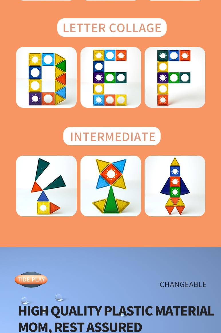 Magnetic Tiles Detail 6