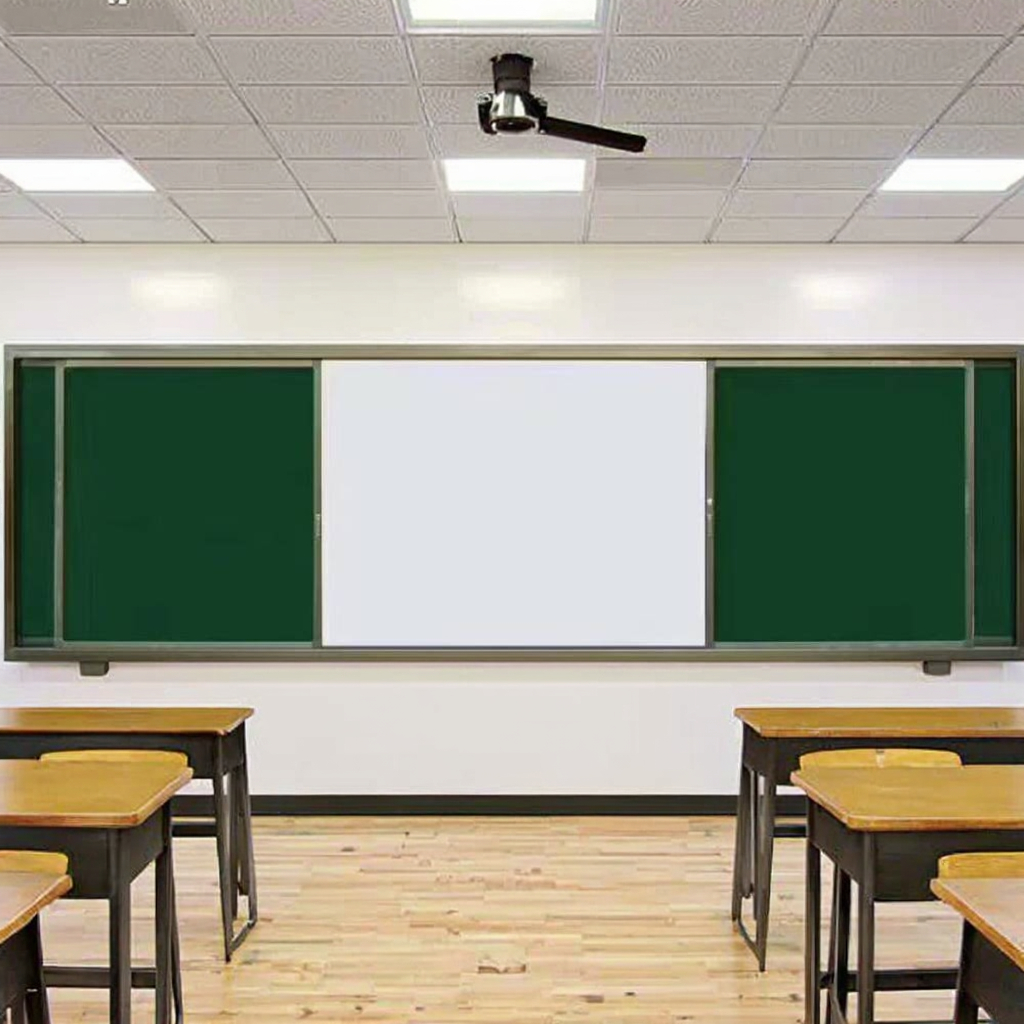 High Quality Magnetic Green Board With Aluminum Frame School-grade Chalkboard Featuring Mdf Material Educational Equipment