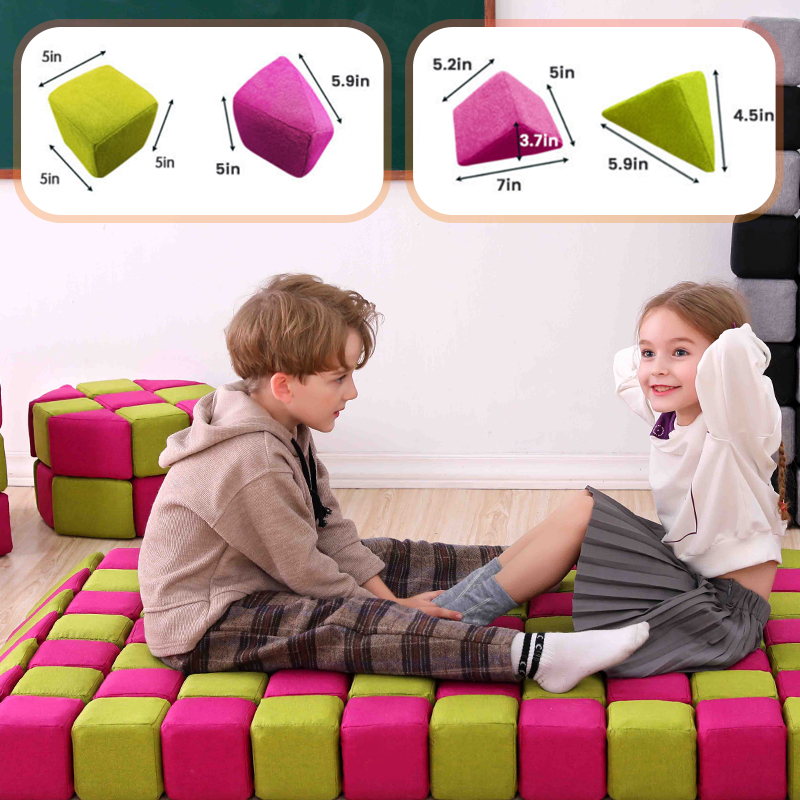 Ropecube Magnetic Fabric Building Blocks Set For Kids DIY Educational Toys For Indoor Play Kindergarten And Preschool Learning