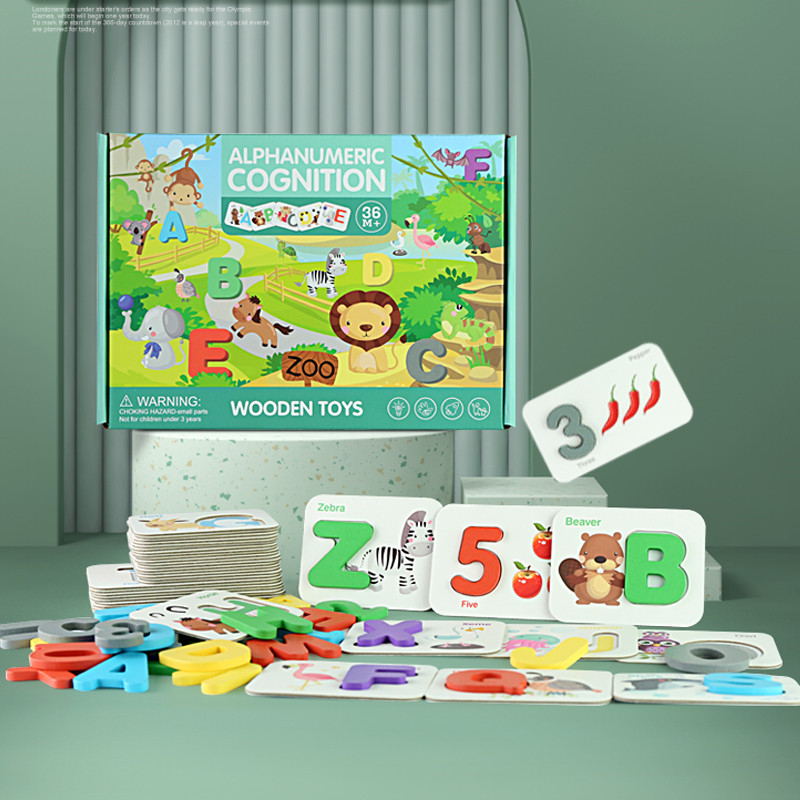 Popular Hot Selling Digital Letter Cognitive Learning Card Montessori Kids Toys High Quality Early Education Educational Toys