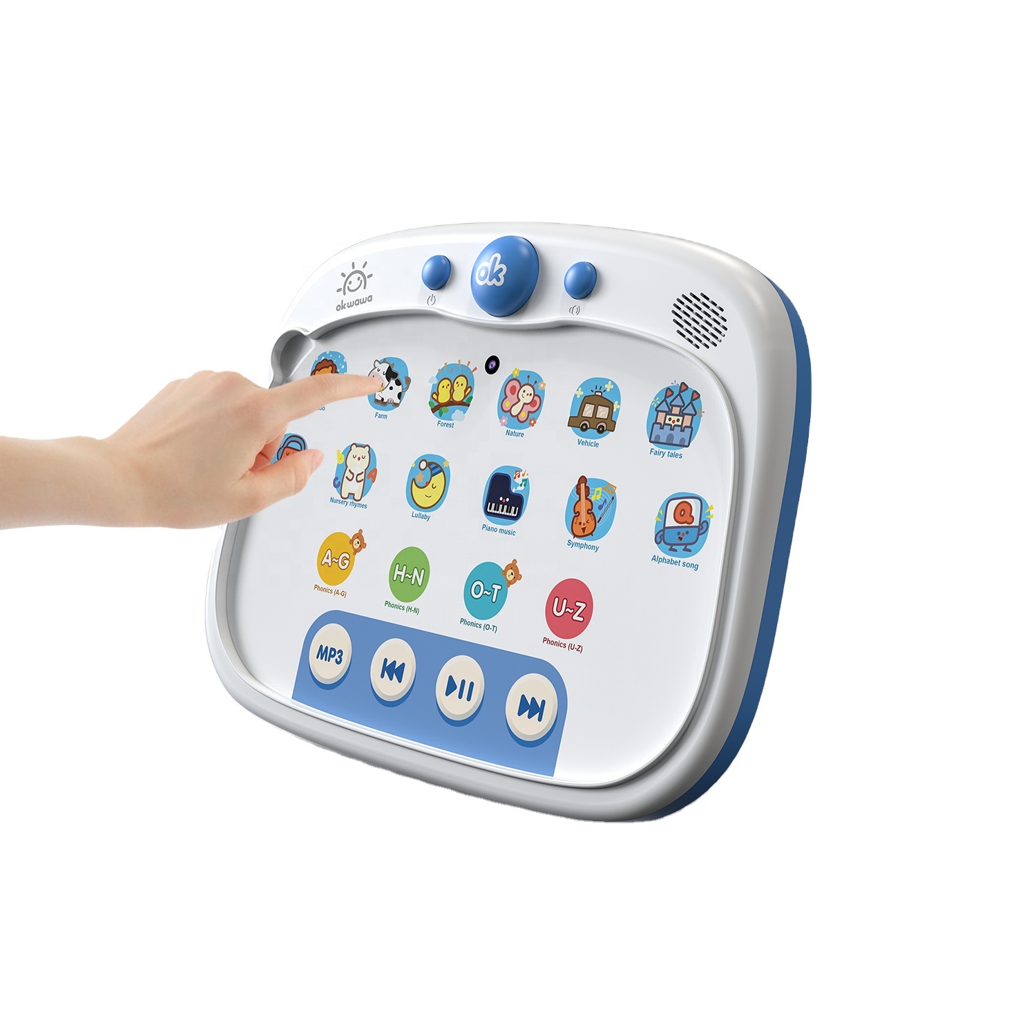 Interactive Toy Smart Learning Machine Smart Pad With Talking Jigsaw Puzzle Cards And Learning Cards For Early Age Kids