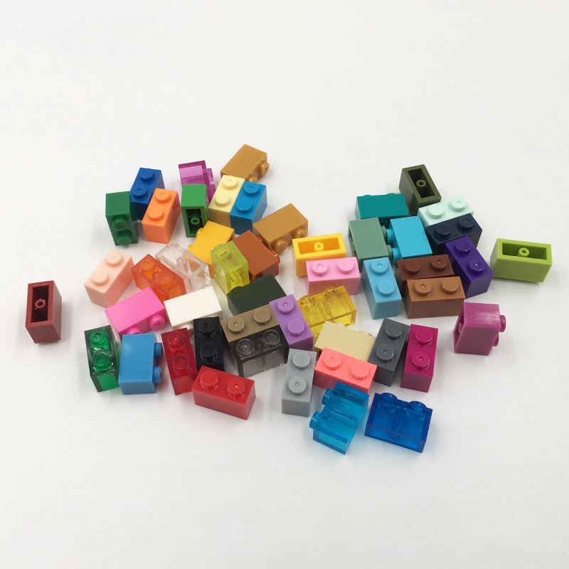 MOC Bricks 3004 1KG 1x2 Dots High Brick Plastic Multi-Color Small Particle MOC Compatible Building Block Set Model Toy for Boys
