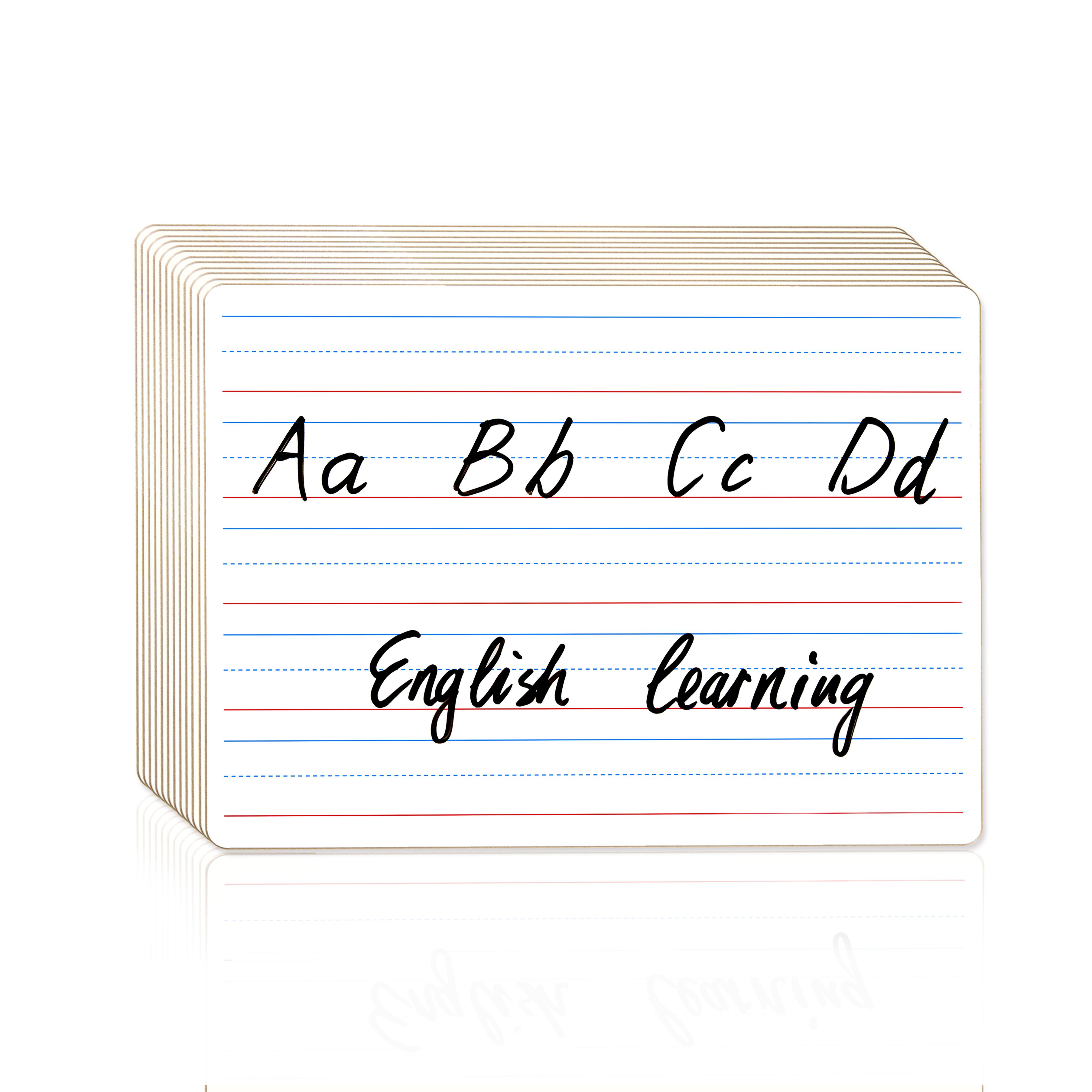OEM Factory Wholesale Classroom Students Lapboards 9x12 Double Sided Dry Erase Bulletin Learning Boards Red Blue Message Board