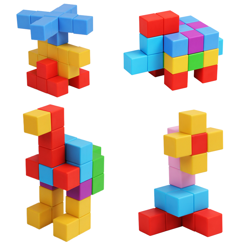 Magnetic Blocks For Toddlers Creative Learning Kids Toys Montessori Sensory Magnetic Cubes Toys For Preschool Education