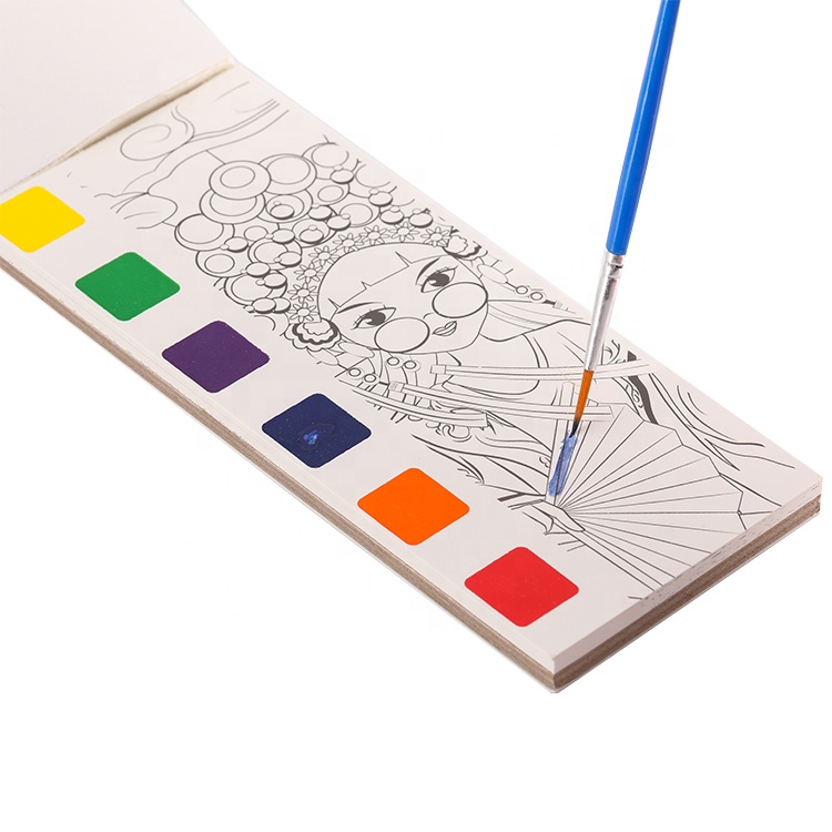 Child Toys Pigments Graffiti Paper Doodle Book And Pocket Watercolor Painting Magic Water Coloring Books For Kindergarten Kids