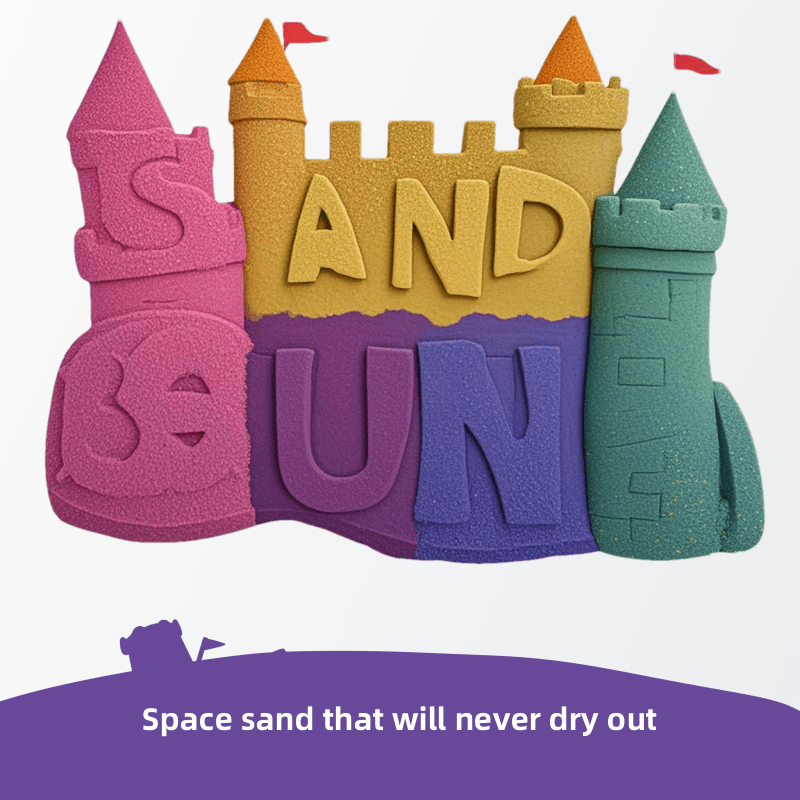 Children's DIY Creative for Magic Sand Art Kit Educational Car &amp; Space Toys Set