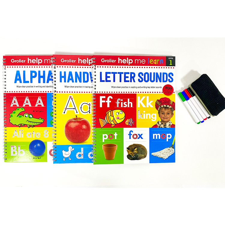Custom Children Letter ABC Learn To Write Practice Learning Wipe And Clean Books