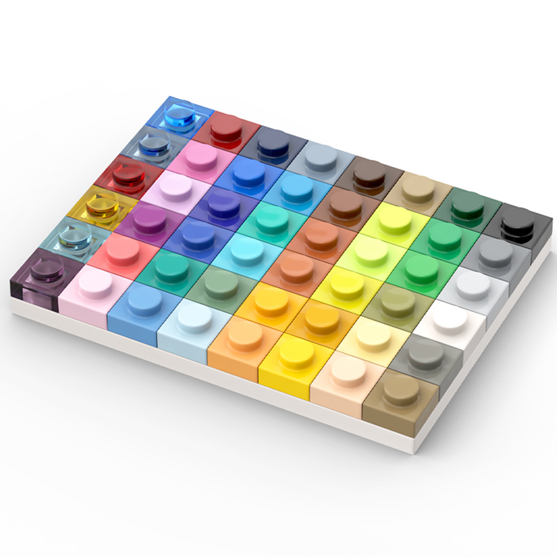 Bebricks Building Parts Series 3024 Building Block Parts Plate 1x1 Toy Bricks Part for Kids DIY Model 1*1 Plate Sets