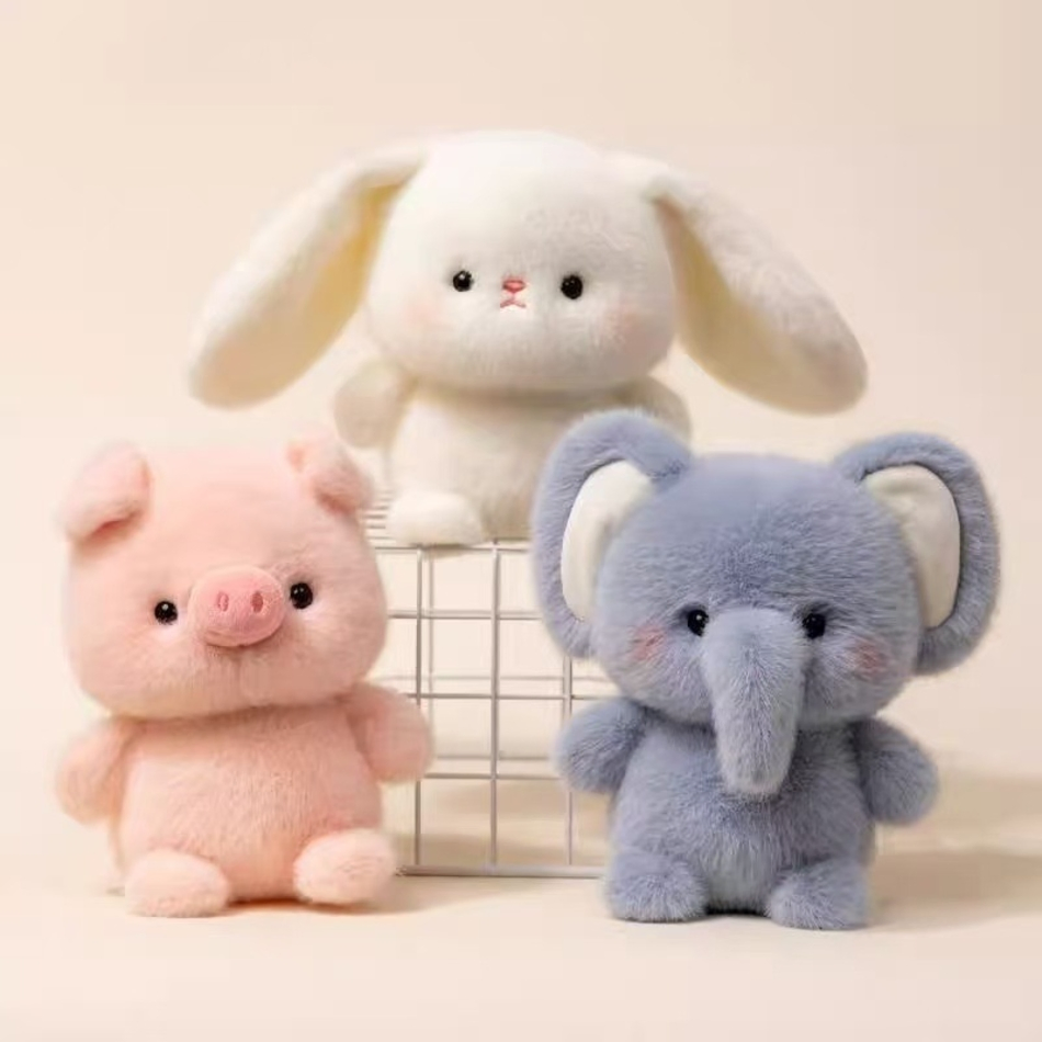 Wholesale Cute Stuffed Elephant Doll Toy Comfort Stress Relief Learning Buddy Small Animal Plush Toy