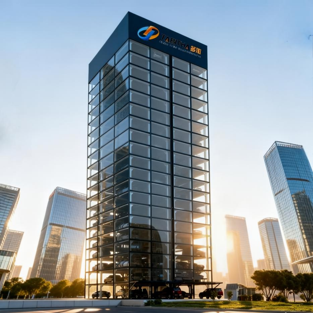 Automated Vertical Parking Equipment Robotic Parking Garage Fully Smart Tower Parking System